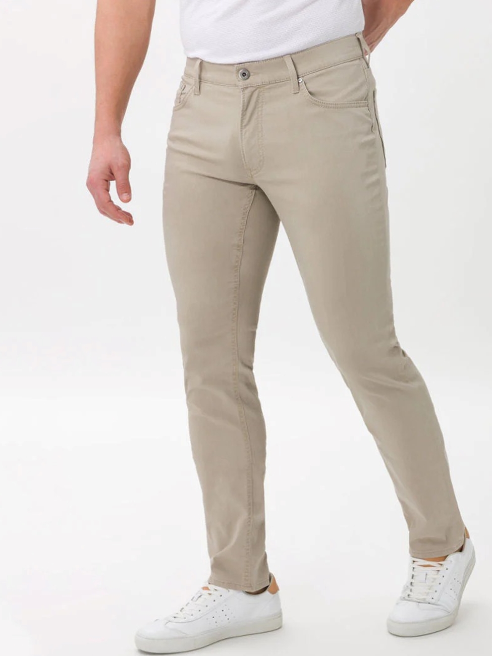Beige Chuck Light Hi-Flex Fine Trouser Fit Men\'s | Clothing Trousers Sam\'s Modern Men\'s Brax Tailoring 