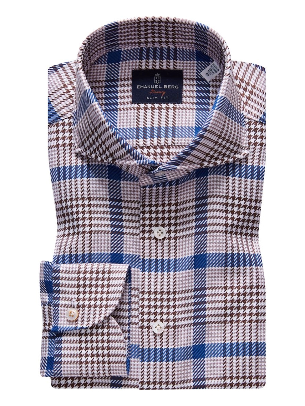 Multi Extra Fine Dobby Premium Luxury Dress Shirt | Emanuel Berg Dress ...