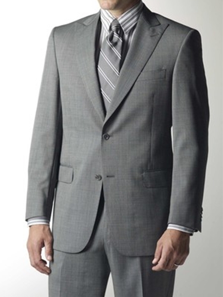 Hart Schaffner Marx Grey Nailhead Suit 16542380205 - Suits | Sam's ...