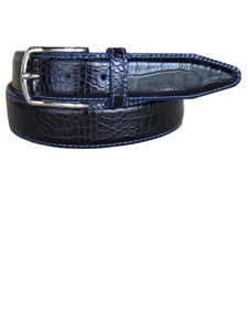 Lejon Black Anzio Dress Belt 15681 - Fall Collection Leather Belts | Sam's Tailoring Fine Men's Clothing