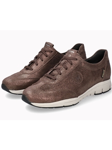 Brown Grain Leather Women's Laces Sneaker | Women's Sneakers Collection | Sams Tailoring