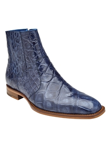 Sky Blue Alligator Ivan Zipper boot | Belvedere New Shoes Collection | Sam's Tailoring Fine Men's Clothing