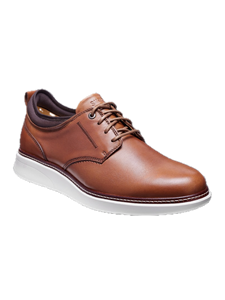 Tan Hybrid Leather Men's Lace Ups Shoe | Samuel Hubbard Shoes Collection | Sam's Tailoring Fine Men Clothing