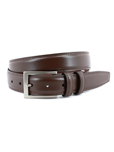 Brown Italian Aniline Leather Big And Tall Men'S Belt | Torino Leather Big & Tall Belts Collection | Sam's Tailoring Fine Men's Clothing