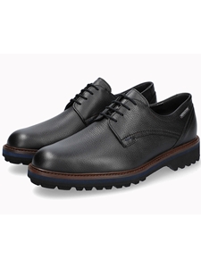 Black Leather Lining Batiste Lace Up Shoe | Mephisto Men's Shoes | Sam's Tailoring Fine Men's Clothing