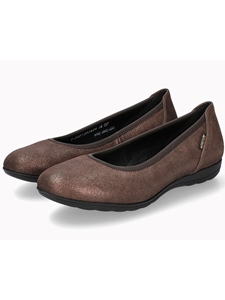 Brown Grain Leather Emilie Women's Flat | Mephisto Women's Flats Shoe | Sams Tailoring Fine Women's Shoe