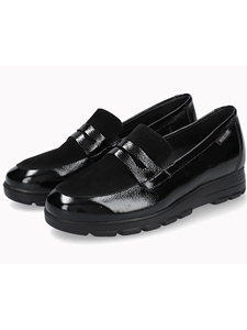 Black Patent Leather Carima Women's Slip On | Mephisto Women's Slip Ons  | Sams Tailoring Fine Men's Clothing