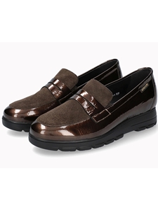 Bronze Patent Leather Carima Women's Slip On | Mephisto Women's Slip Ons  | Sams Tailoring Fine Men's Clothing