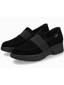 Black Velvet Leather Debby Women's Loafer | Mephisto Women's Slip Ons  | Sams Tailoring Fine Men's Clothing