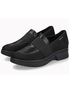 Black Nubuk Leather Debby Women's Loafer | Mephisto Women's Slip Ons  | Sams Tailoring Fine Men's Clothing