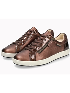 Bronze Grain Leather Nikita Women's Sneaker| Mephisto Women's Sneakers  | Sams Tailoring Fine Men's Clothing