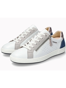 White Grain Leather Nikita Women's Sneaker | Mephisto Women's Sneakers  | Sams Tailoring Fine Men's Clothing