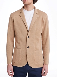 Light Beige Premium Two Buttons Men's Swacket | Emanuel Berg Sweaters Collection | Sam's Tailoring Fine Men's Clothing