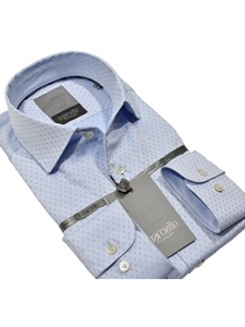 Sky Blue Premium Shadow Diamond Men's Shirt | Marcello Dress Shirts Collection | Sam's Tailoring Fine Men's Clothing