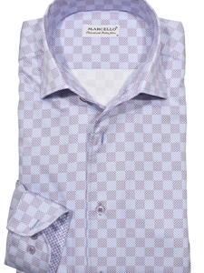 Chess Graduate Roll Collar Men's Sport Shirt | Marcello Sport Shirts Collection | Sam's Tailoring Fine Men's Clothing