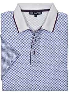 Shaded Plum Short Sleeve Men's Polo | Marcello Polos Collection | Sam's Tailoring Fine Men's Clothing