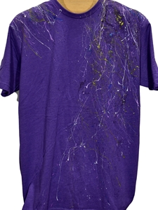 Plum Hand Painted Men's Tee | Marcello Tees Collection | Sam's Tailoring Fine Men's Clothing