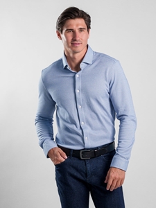 Blue Shadow Origin Long Sleeve Men's Shirt | Stone Rose Shirts Collection | Sam's Tailoring Fine Men Clothing