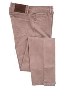 Mauve Sateen Brushed Jack Fit Denim | Jack Of Spades Jack Fit Jeans Collection | Sam's Tailoring Fine Mens Clothing