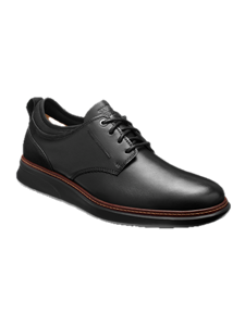 Black Leather Hybrid Lace Up Men's Shoe | Samuel Hubbard Shoes Collection | Sam's Tailoring Fine Men Clothing