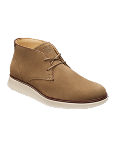 Taupe Hybrid Chukka Nubuk Men's Shoe | Samuel Hubbard Shoes Collection | Sam's Tailoring Fine Men Clothing