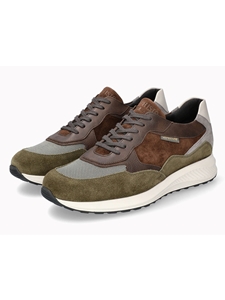 Khaki Velvet Leather Shock Absorber Men Sneaker | Mephisto Men's Shoes  | Sam's Tailoring Fine Men Clothing