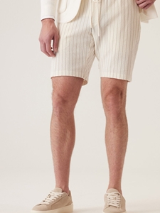 Khaki Infinity 360 Bermuda Supernatural Seersucker Short | Deke Shorts Collection | Fine Men's Clothing