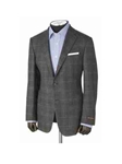 Hickey Freeman Grey Windowpane Sport Coat 45501015B004 - Fall 2014 Collection Sport Coats and Blazers | Sam's Tailoring Fine Men's Clothing