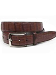 Torino Leather Cognac South American Caiman Belt 50387 - Holiday 2014 Collection Exotic Belts | Sam's Tailoring Fine Men's Clothing