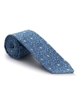Sky Blue, White & Tan Paisley Sudbury 7 Fold Tie | 7 Fold Ties Collection | Sam's Tailoring Fine Men Clothing