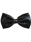 Black Vertical Pleats Sartorial Silk Bow Tie | Bow Ties Collection | Sam's Tailoring Fine Men Clothing