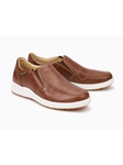 Hazelnut Textile/Leather Lining Men's Slip-on Shoe | Mephisto Loafers Collection | Sam's Tailoring Fine Men Clothing
