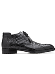 Black Hornback Crocodile Gayland Ankle Boot | Belvedere Shoes Collection | Sam's Tailoring Fine Mens Clothing