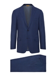 Navy Super 160's Wool Paid Men's Suit | Hickey Freeman Suit Collection | Sam's Tailoring Fine Men Clothing