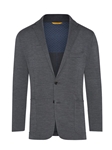 Charcoal Knit Super 130's Wool Men Jacket | Hickey Freeman Sportcoats Collection | Sam's Tailoring Fine Men Clothing