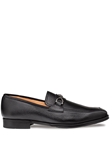 Black Deerskin Ornament Men's Slip On Shoe | Mezlan Loafers Collection | Sam's Tailoring Fine Men's Clothing