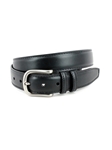 Black Italian Bridle Leather Casual Men'S Belt | Torino Leather Casual Belts Collection | Sam's Tailoring Fine Men's Clothing