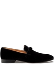 Black Prima Velvet Elegant Men's Formal Slip On | Mezlan Slip Ons Collection | Sam's Tailoring Fine Men's Clothing