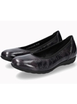 Carbon Patent Leather Emilie Women's Flat | Mephisto Women's Flats Shoe | Sams Tailoring Fine Women's Shoe