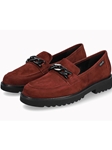 Cordovan Velvet Leather Salka Women's Moccasin | Mephisto Women's Slip On | Sams Tailoring Fine Women's Shoe