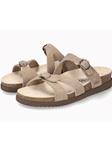 Warm Grey Velvet Leather Hannel Women's Sandal | Mephisto Women's Sandals | Sams Tailoring Fine Women's Shoe