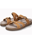 Tobacco Velvet Leather Hannel Women's Sandal | Mephisto Women's Sandals | Sams Tailoring Fine Women's Shoe