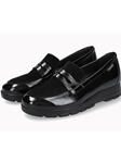 Black Patent Leather Carima Women's Slip On | Mephisto Women's Slip Ons  | Sams Tailoring Fine Men's Clothing