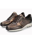 Bronze Grain Leather Ylona Women's Sneaker | Mephisto Women's Sneakers  | Sams Tailoring Fine Men's Clothing