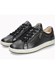 Carbon Grain Leather Nikita Women's Sneaker | Mephisto Women's Sneakers  | Sams Tailoring Fine Men's Clothing