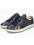 Navy Grain Leather Nikita Women's Sneaker | Mephisto Women's Sneakers  | Sams Tailoring Fine Men's Clothing