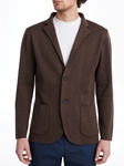 Dark Brown Premium Two Buttons Men's Swacket | Emanuel Berg Sweaters Collection | Sam's Tailoring Fine Men's Clothing