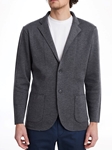 Dark Grey Premium Two Buttons Men's Swacket | Emanuel Berg Sweaters Collection | Sam's Tailoring Fine Men's Clothing