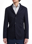 Navy Wool Active D-Constructed Men's Shirt Jacket | Emanuel Berg Jackets Collection | Sam's Tailoring Fine Men's Clothing