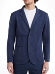 Dark Blue Premium Swacket Two Buttons Sport Coat | Emanuel Berg Jackets Collection | Sam's Tailoring Fine Men's Clothing